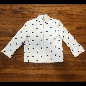 SMALL St. John Sport Floral Print Jacket